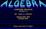 Algebra Computer Program