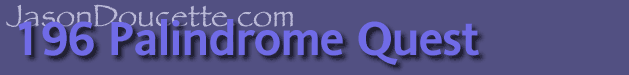 196 Palindrome Quest